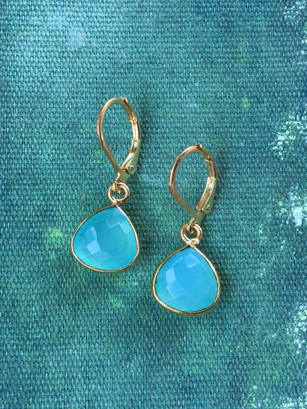 Gold Filled Chalcedony Sundance Charm Earrings - Picture 8 of 8